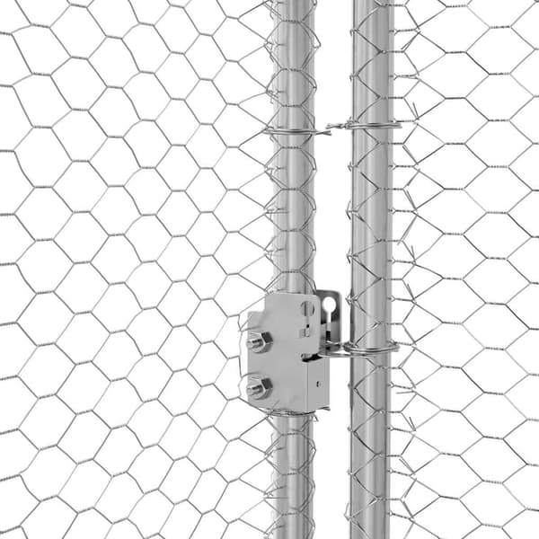 vidaXL Hönshus 4 st Silver 800 x 200 x 200 cm Galvaniserat Stål Silver