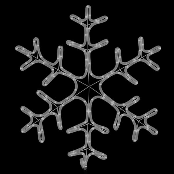 vidaXL Snöflinga ljusslinga med LED 2 st varmvit 59x59 cm