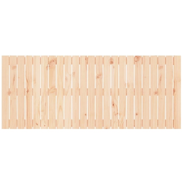 vidaXL Väggmonterad huvudgavel 147x3x60 cm massiv furu Brun