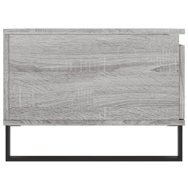 vidaXL Soffbord grå sonoma 90x50x36,5 cm konstruerat trä Grå