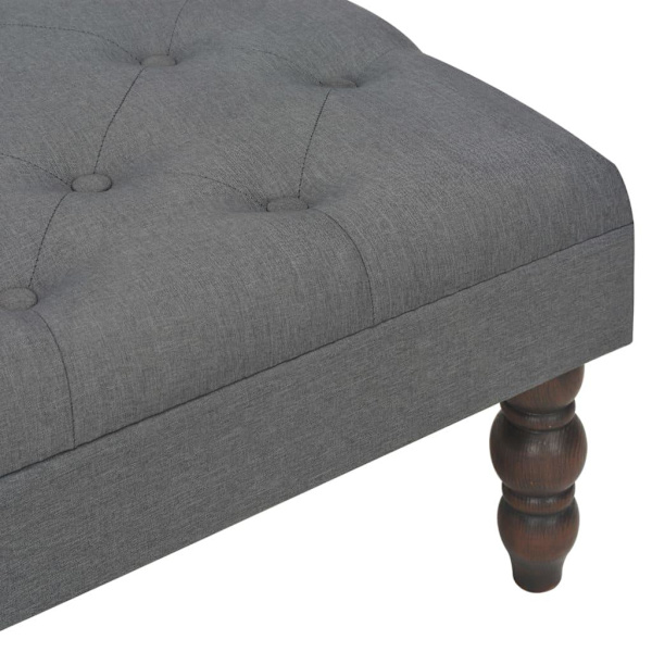 vidaXL Pall mörkgrå 60x60x36 cm polyester grå