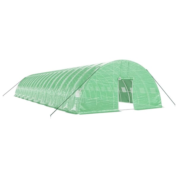 vidaXL Växthus med stålram grön 108 m² 18x6x2,85 m Grön