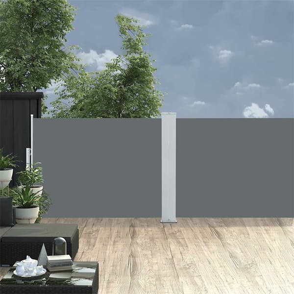 vidaXL Infällbar sidomarkis antracit 100x1000 cm Antracit