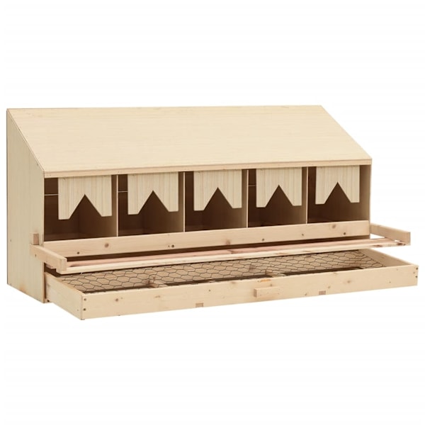 vidaXL Värprede 5 fack 117x33x54 cm massiv furu