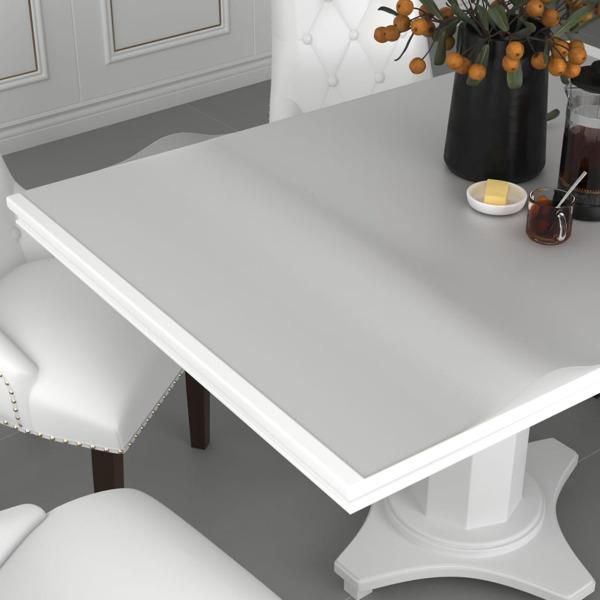 vidaXL Bordsskydd matt 120x60 cm 1,6 mm PVC Transparent