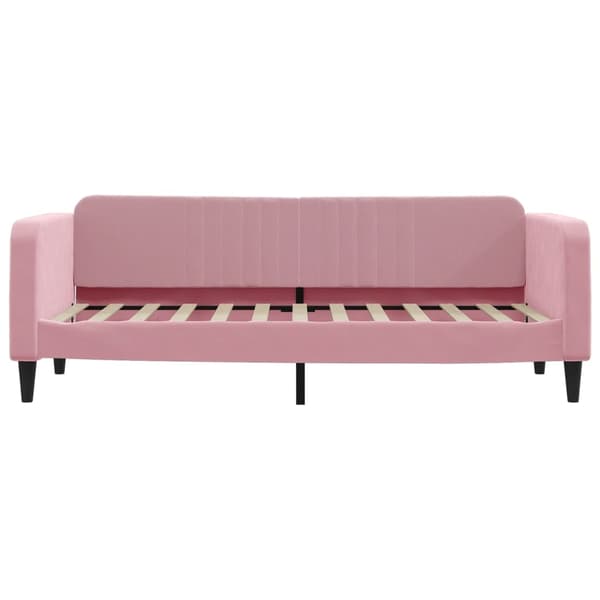 vidaXL Dagbädd utdragbar rosa 80x200 cm sammet Rosa