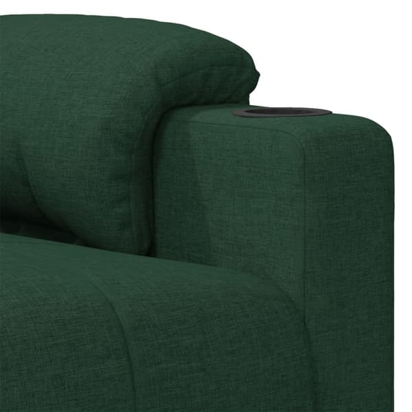 vidaXL Massagefåtölj mörkgrön tyg Grön