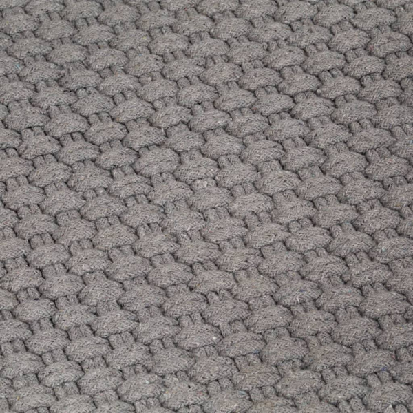 vidaXL Matta rektangulär Grå 180x250 cm bomull Grå