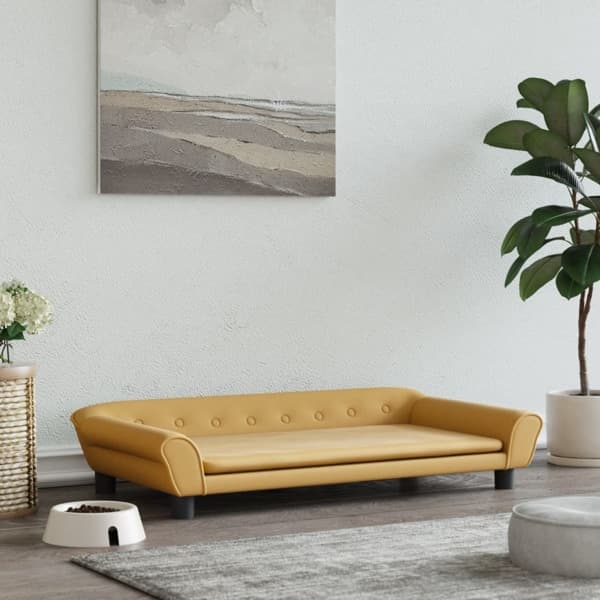 vidaXL Hundbädd brun 100x50x21 cm sammet Brun