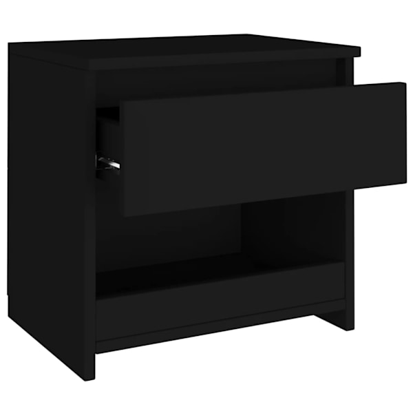 vidaXL Nattduksbord 2 st svart 40x30x39 cm konstruerat trä Svart