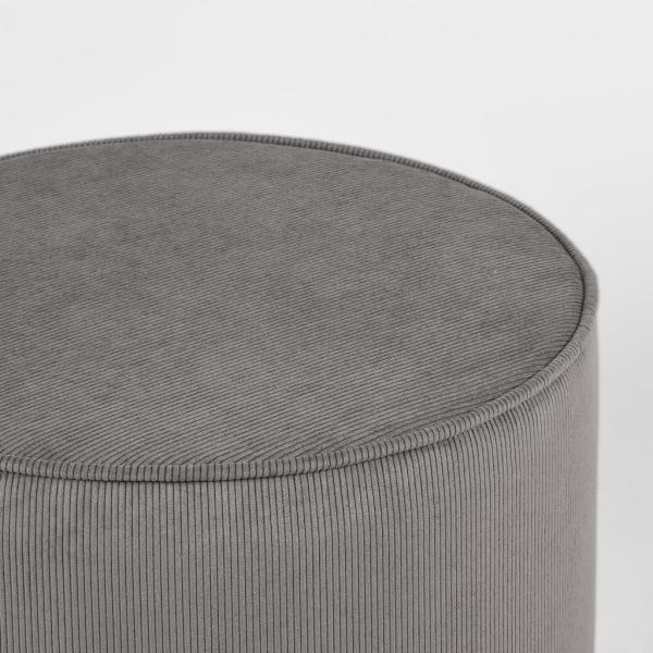 LABEL51 Sittpuff Tibo 55x55x40 cm mörkgrå ribcord Grå