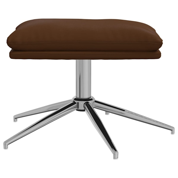 vidaXL Fotpall brun 45x29,5x35 cm glansig konstläder Brun
