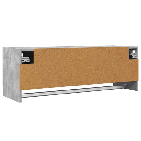 vidaXL Garderob betonggrå 100x32,5x35 cm konstruerat trä grå