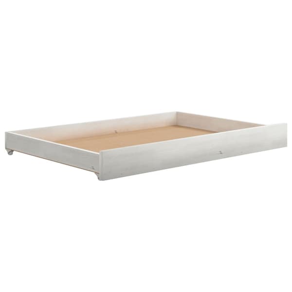 vidaXL Dagbädd utdragbar 2x(90x200) cm vit massiv furu Vit