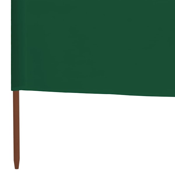 vidaXL Vindskydd 3 paneler tyg 400x120 cm grön Grön
