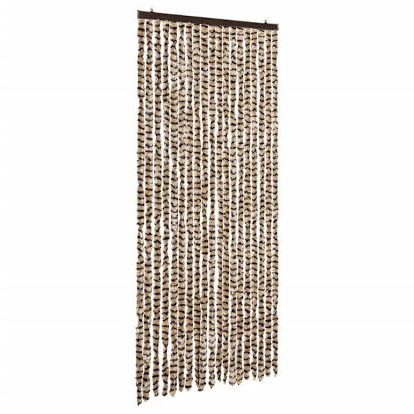 vidaXL Insektsdraperi beige och brun 56x185 cm chenille Beige