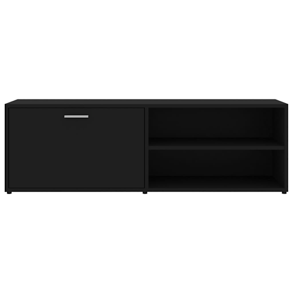 vidaXL TV-bänk svart 120x34x37 cm konstruerat trä Svart