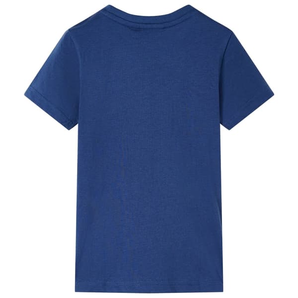 vidaXL T-shirt för barn mörkblå 128 Blå