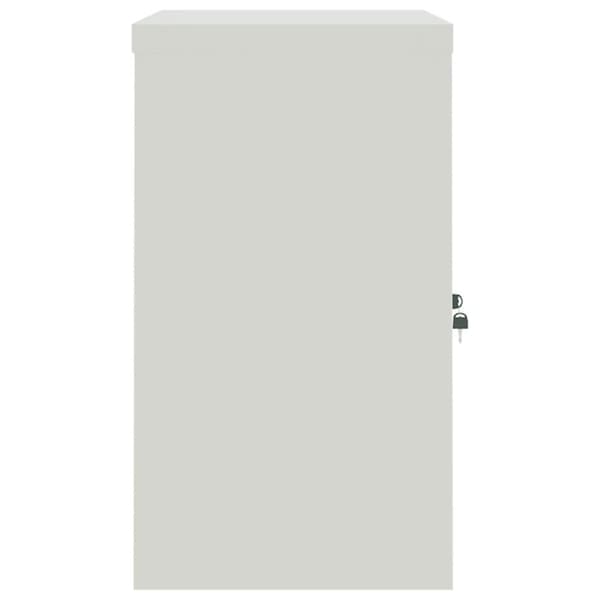 vidaXL Dokumentskåp ljusgrå och mörkgrå 90x40x70 cm stål Grå