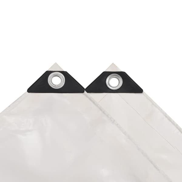 vidaXL Presenning 650 g/m² 2x3 m vit Vit