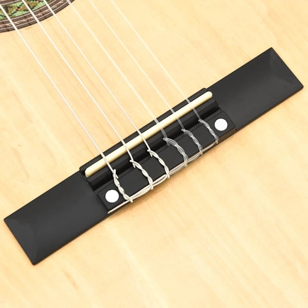 vidaXL Gitarr för nybörjare och barn klassisk 3/4 36" amerikansk lind Brun
