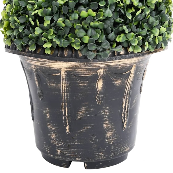 vidaXL Konstväxt buxbomar spiral med kruka 89 cm grön Grön