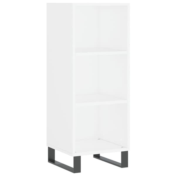 vidaXL Högskåp högglans vit 34,5x32,5x180 cm konstruerat trä Vit