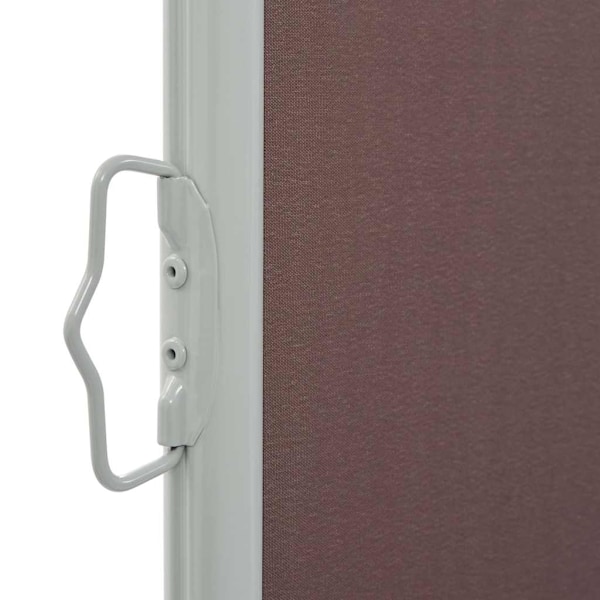 vidaXL Infällbar sidomarkis 100x300 cm brun Brun