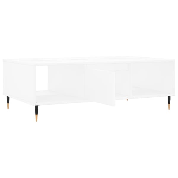 vidaXL Soffbord vit 104x60x35 cm konstruerat trä Vit