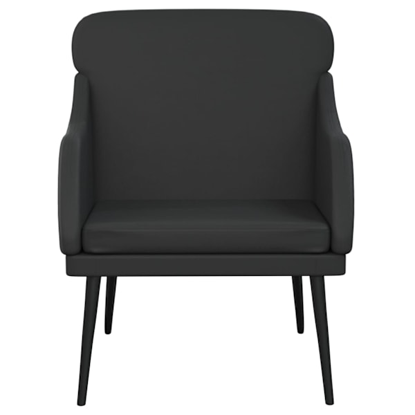 vidaXL Fåtölj svart 63x76x80 cm konstläder Svart