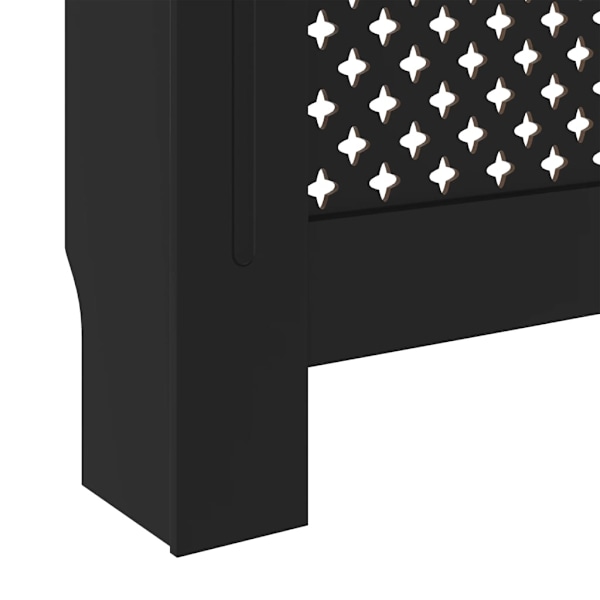 vidaXL Elementskydd MDF svart 78 cm Svart