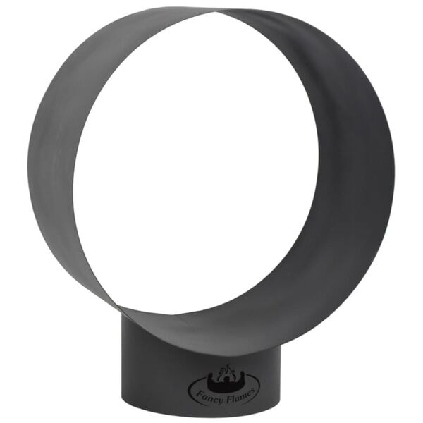 Esschert Design Vedförvaring rund FF282 Svart