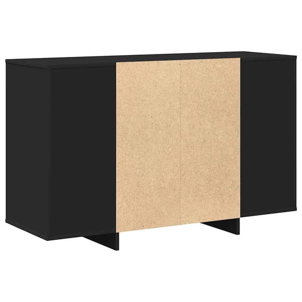 vidaXL Sideboard Svart 120 x 41 x 75 cm Konstruerat trä art