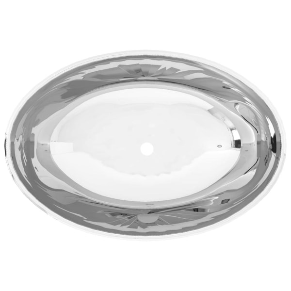 vidaXL Tvättställ 40x33x13,5 cm keramik silver Silver