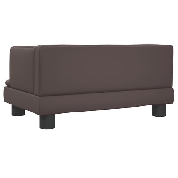 vidaXL Barnsoffa brun 60x40x30 cm konstläder Brun