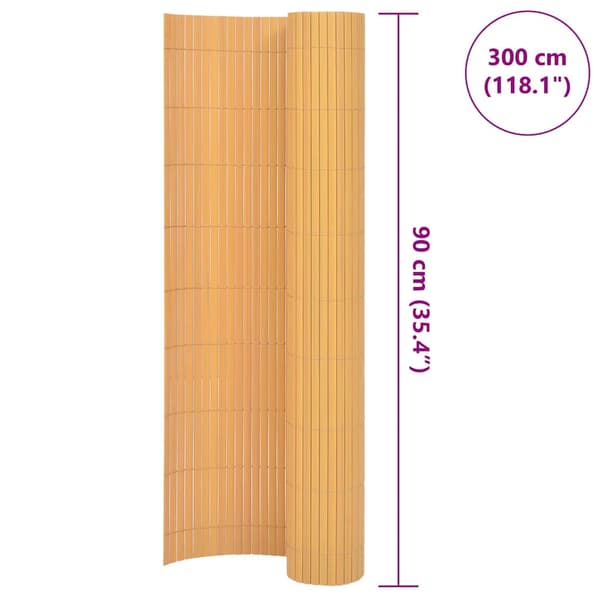 vidaXL Insynsskydd 90x300 cm gul Gul