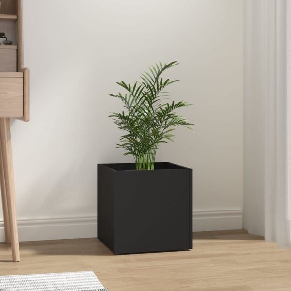 vidaXL Odlingslåda svart 40x40x40 cm konstruerat trä Svart