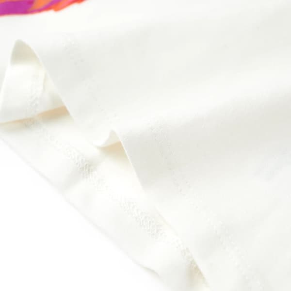 vidaXL T-shirt för barn ecru 128 Vit
