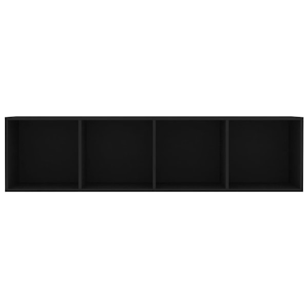 vidaXL Bokhylla/TV-bänk svart 143x30x36 cm Svart