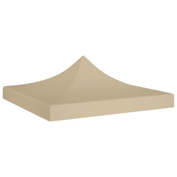 vidaXL Tak till partytält 3x3 m beige 270 g/m² Beige