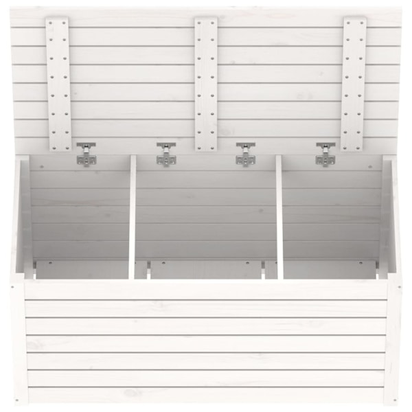 vidaXL Dynbox vit 101x50,5x46,5 cm massiv furu Vit