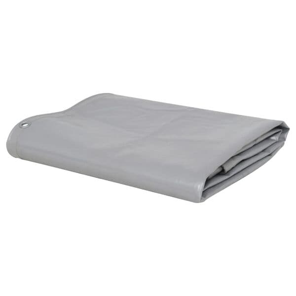 vidaXL Presenningar Grå 3 x 4 m Canvas med PVC-beläggning grå
