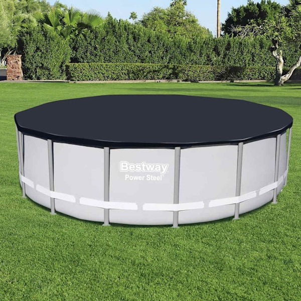 Bestway Poolöverdrag Flowclear 488 cm Antracit