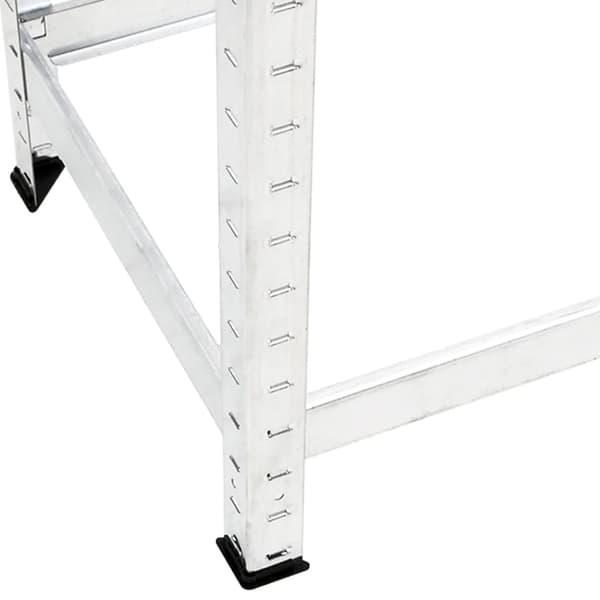 vidaXL Däckställ 2 hyllplan silver 2 st 110x40x110 cm stål Silver
