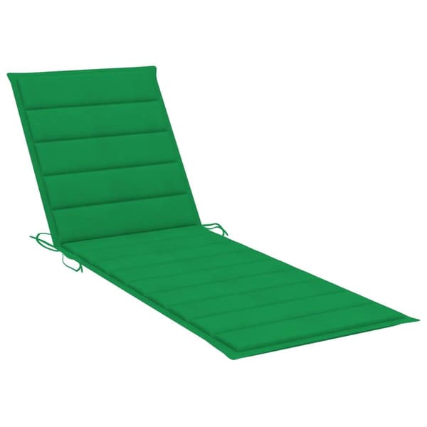 vidaXL Solsäng med dynor 2 personer bambu Grön