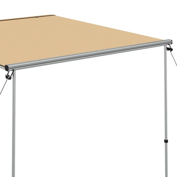 vidaXL Husvagnsmarkis 2,4x2,5x2,15 m beige Beige