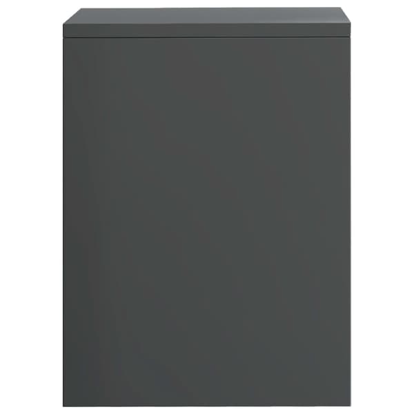 vidaXL Sängbord grå högglans 40x30x40 cm konstruerat trä grå