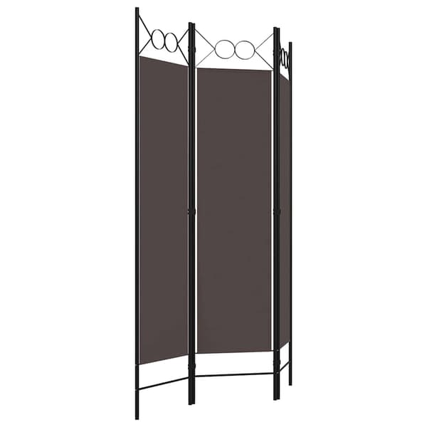 vidaXL Rumsavdelare 3 paneler brun 120x180 cm Brun