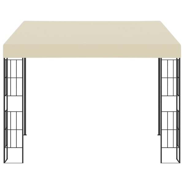 vidaXL Väggmonterad paviljong 3x3 m gräddvit tyg Creme