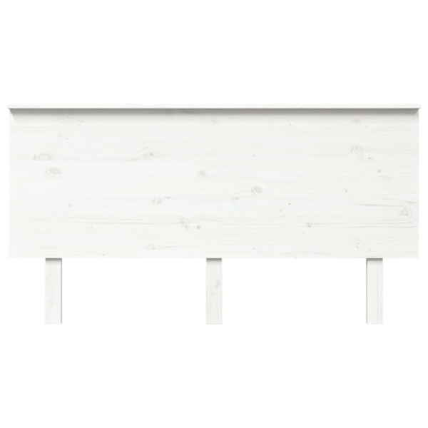 vidaXL Sänggavel vit 154x6x82,5 cm massiv furu Vit